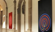 Myriam Thyes - Umbildungen, solo exhibition at Festival International Echternach, LU, 1997. Here: Labyrinth Symbols, 1994-1995