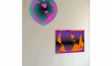 Myriam Thyes, Einzelausstellung, Syrius GmbH, Düsseldorf, 2004. Hier: Mutable Worlds (Heart, Glow)