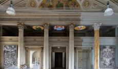 Artists' Conquest, Pillnitz Palace, Dresden, 2021. Works by Margret Eicher, Rebecca Stevenson, Myriam Thyes. © Photo: Ben Walther, Schlösserland Sachsen.