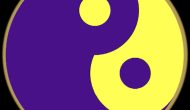 A Little Meditation, version in violet/yellow, round