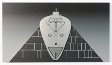 Global Vulva Plates: Hathor, amulet in front of pyramid