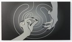 Global Vulva Plates: Mudra ‚Lotus and Bee‘ in Labyrinth