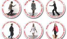 We Still Had To Curtsy, 2024-2025, c-prints mounted on aluminium DiBond, diameter 42 cm (or larger)